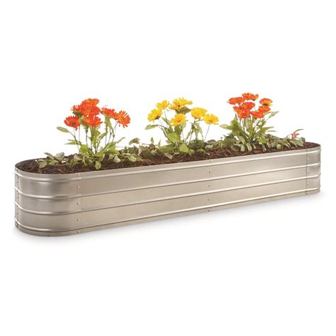 galvanized steel flower box|Amazon.com: Galvanized Steel Planter.